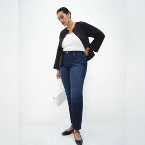 Reformation Christina Mid Rise Super Stretch Skinny Jeans Blue - Size 28